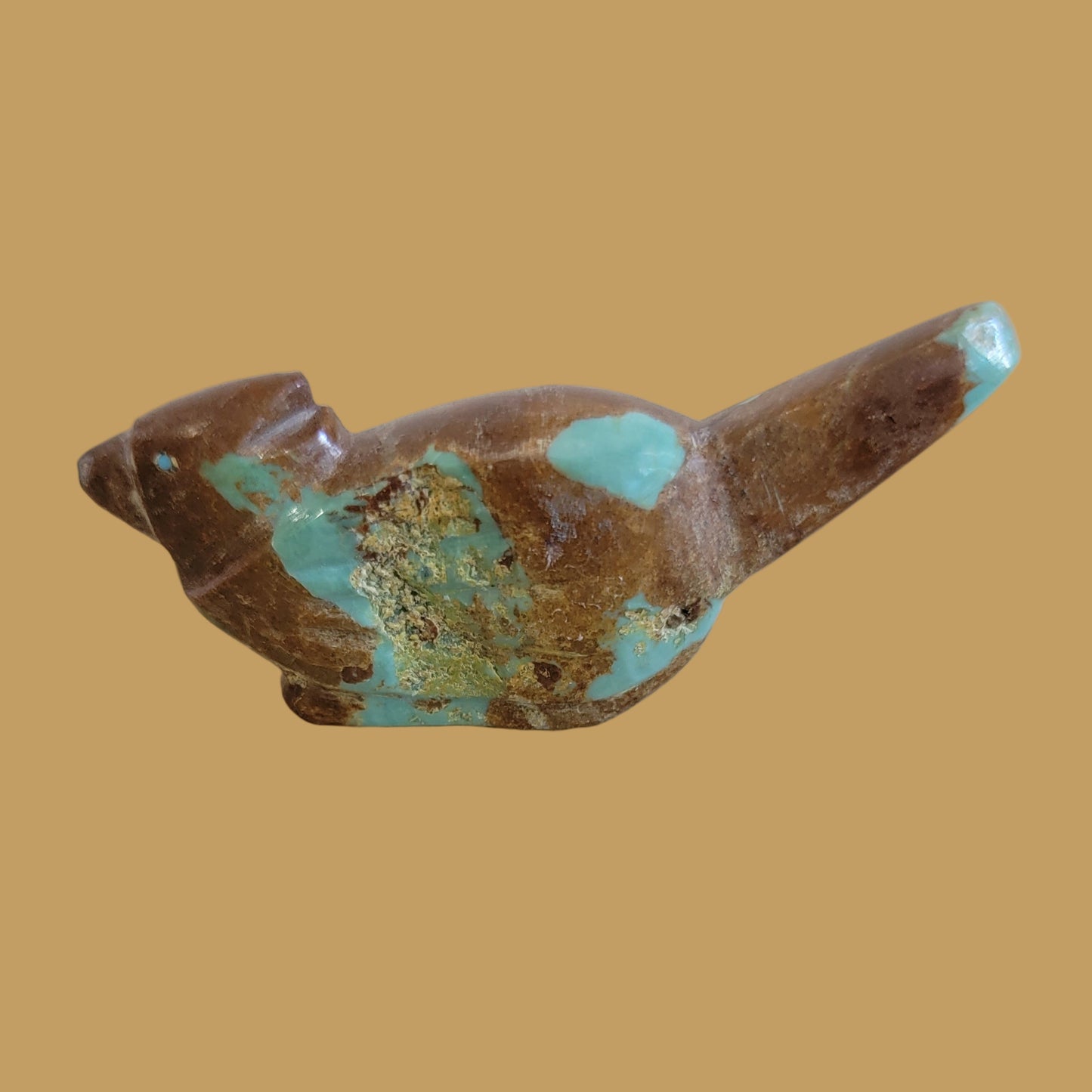 Turquoise Roadrunner Zuni Fetish
