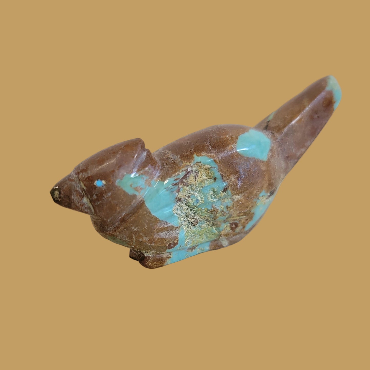 Turquoise Roadrunner Zuni Fetish