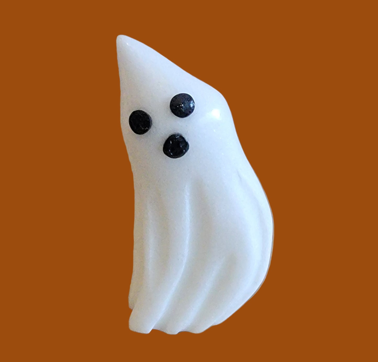 ~B~O~O~ White Marble Ghost/Spirit Zuni Fetish