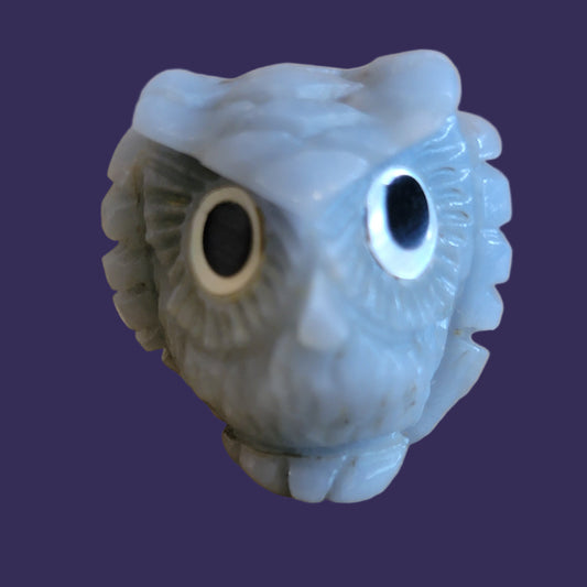 Fluorite Owl Rules the Night Skies/ "Sees What Others Cannot See" Zuni Fetish