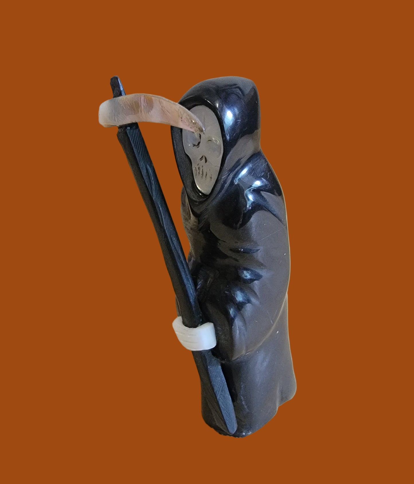 Grim Reaper w/Scythe Spooky Zuni Fetish