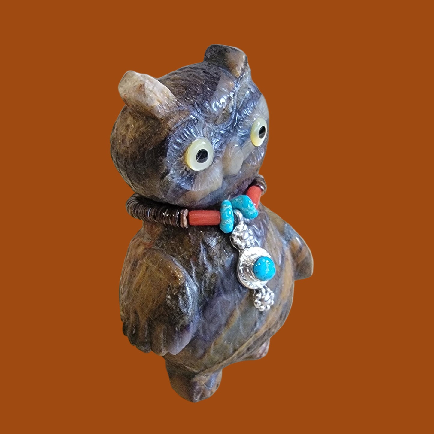 Owl Decked Out for Halloween Zuni Fetish