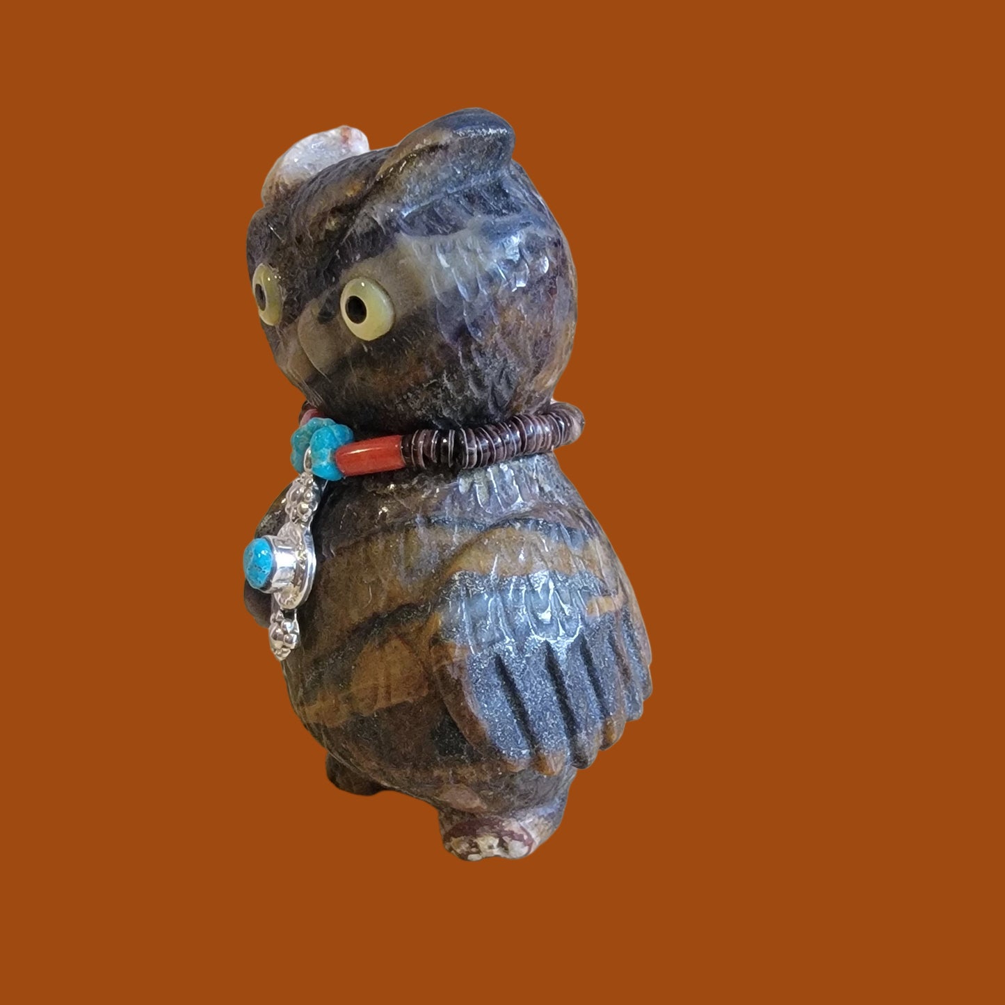 Owl Decked Out for Halloween Zuni Fetish