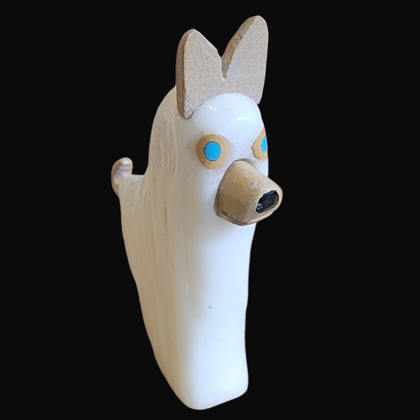 Halloween Ghost Dog/ Pup in Sheet Costume Zuni Fetish