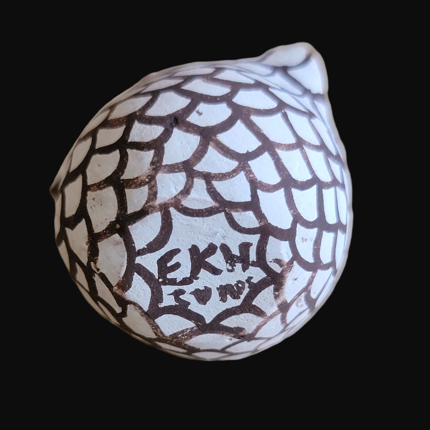 Miniature Great Horned Owl Zuni Pueblo Indian Pottery