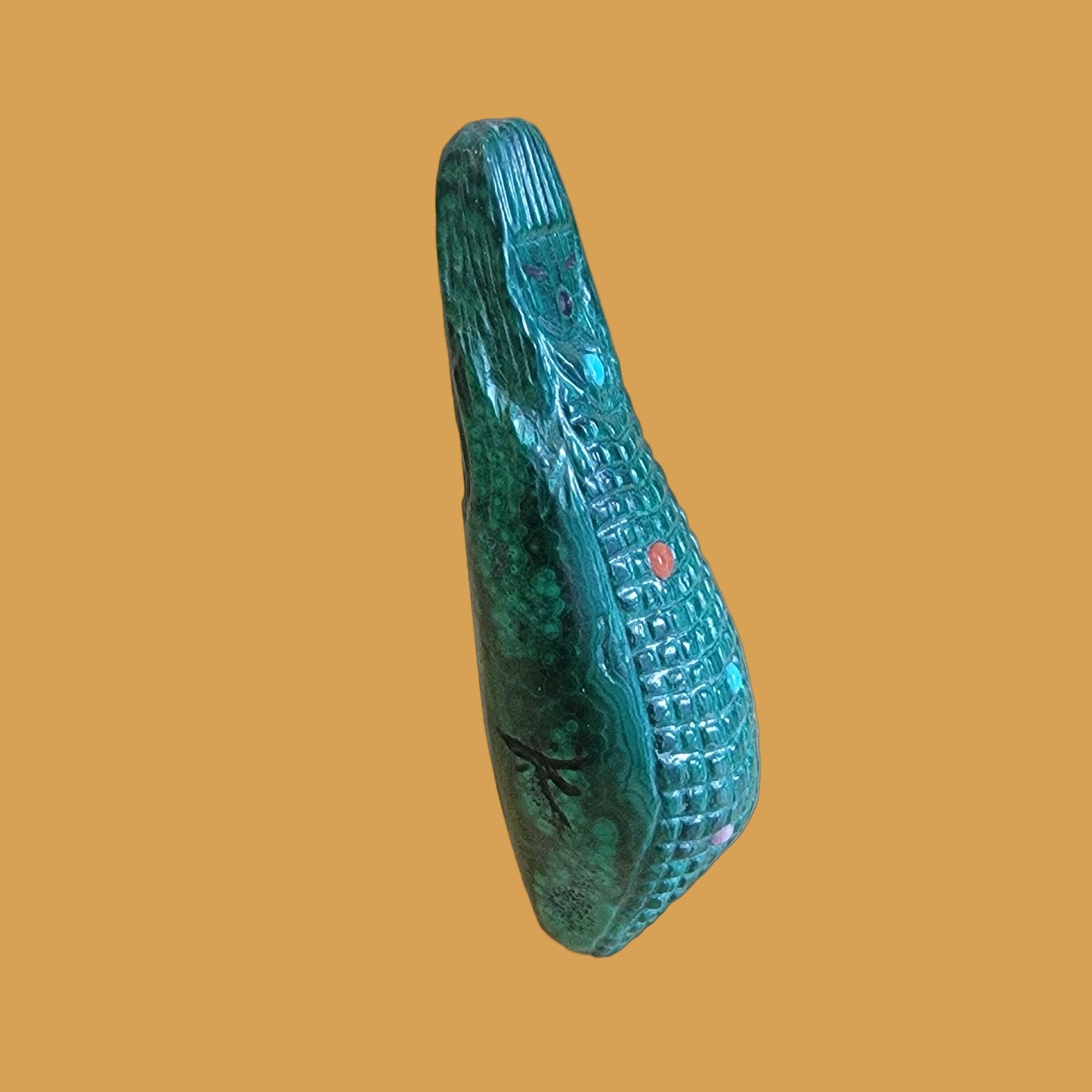 Malachite Zuni Double Maiden/Corn Maiden Zuni Fetish