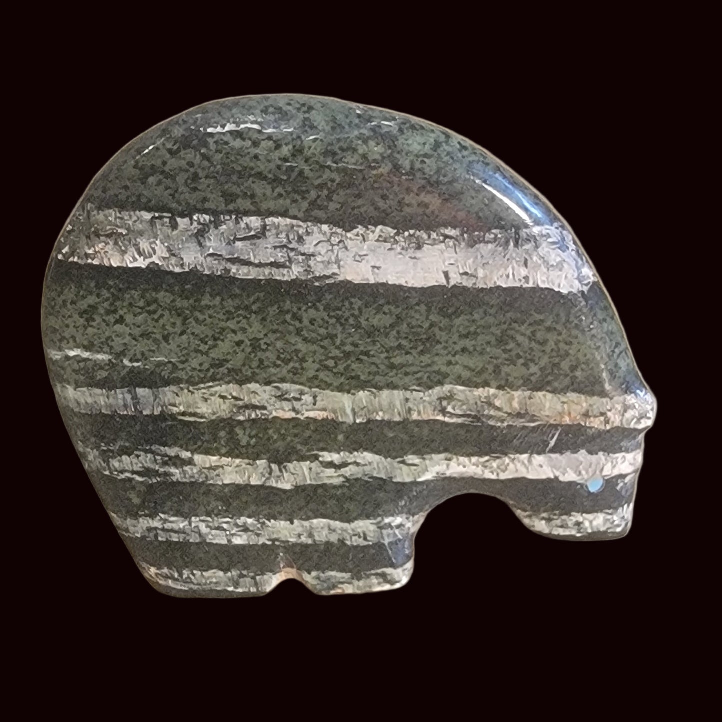 Silverleaf Serpentine Classic Medicine Bear Zuni Fetish