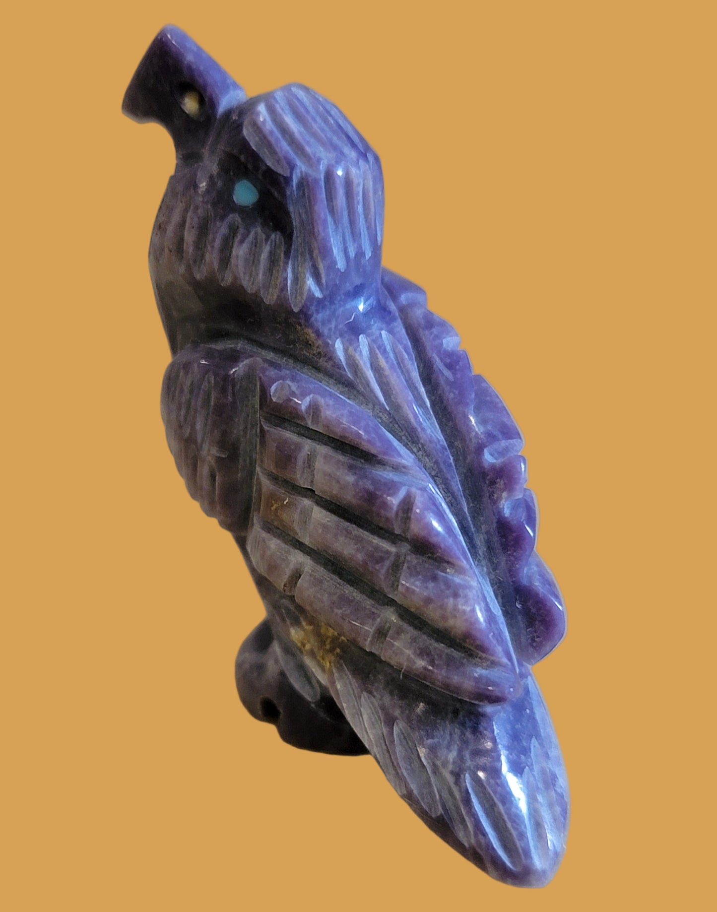 Purple Violite Navajo Eagle Zuni Fetish