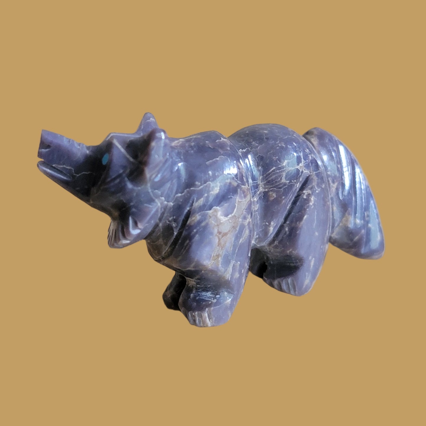 Purple Violite Navajo Wolf Zuni Fetish