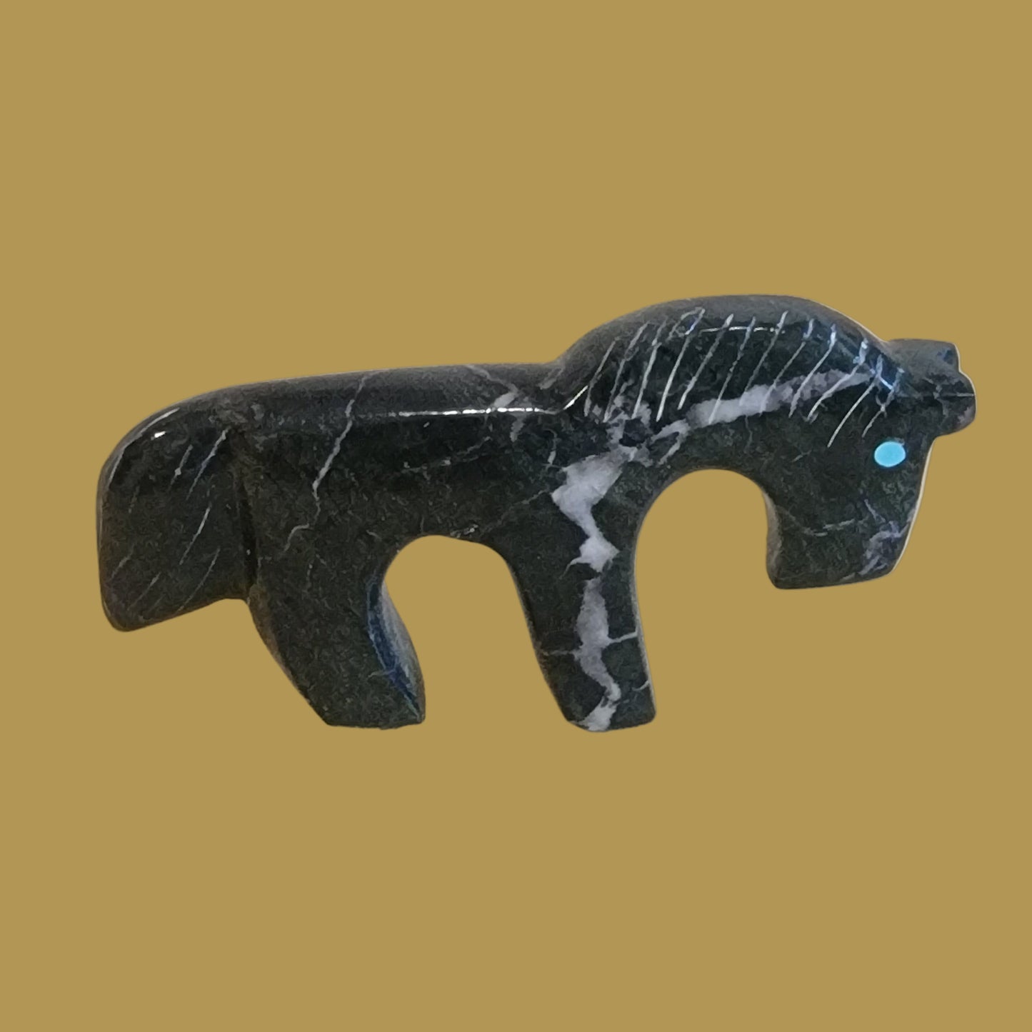 Marble Healing Horse Zuni Fetish