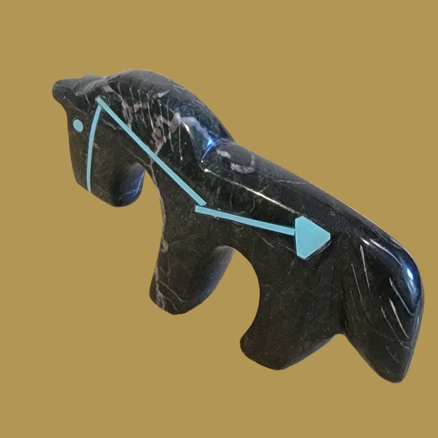 Marble Healing Horse Zuni Fetish