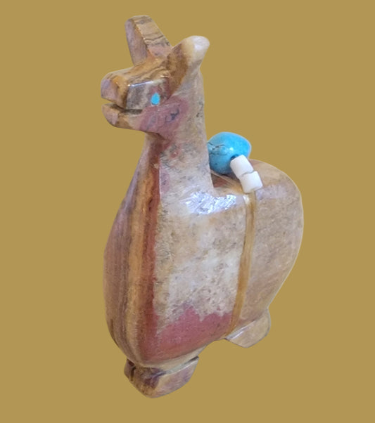 Onyx Llama Zuni Fetish