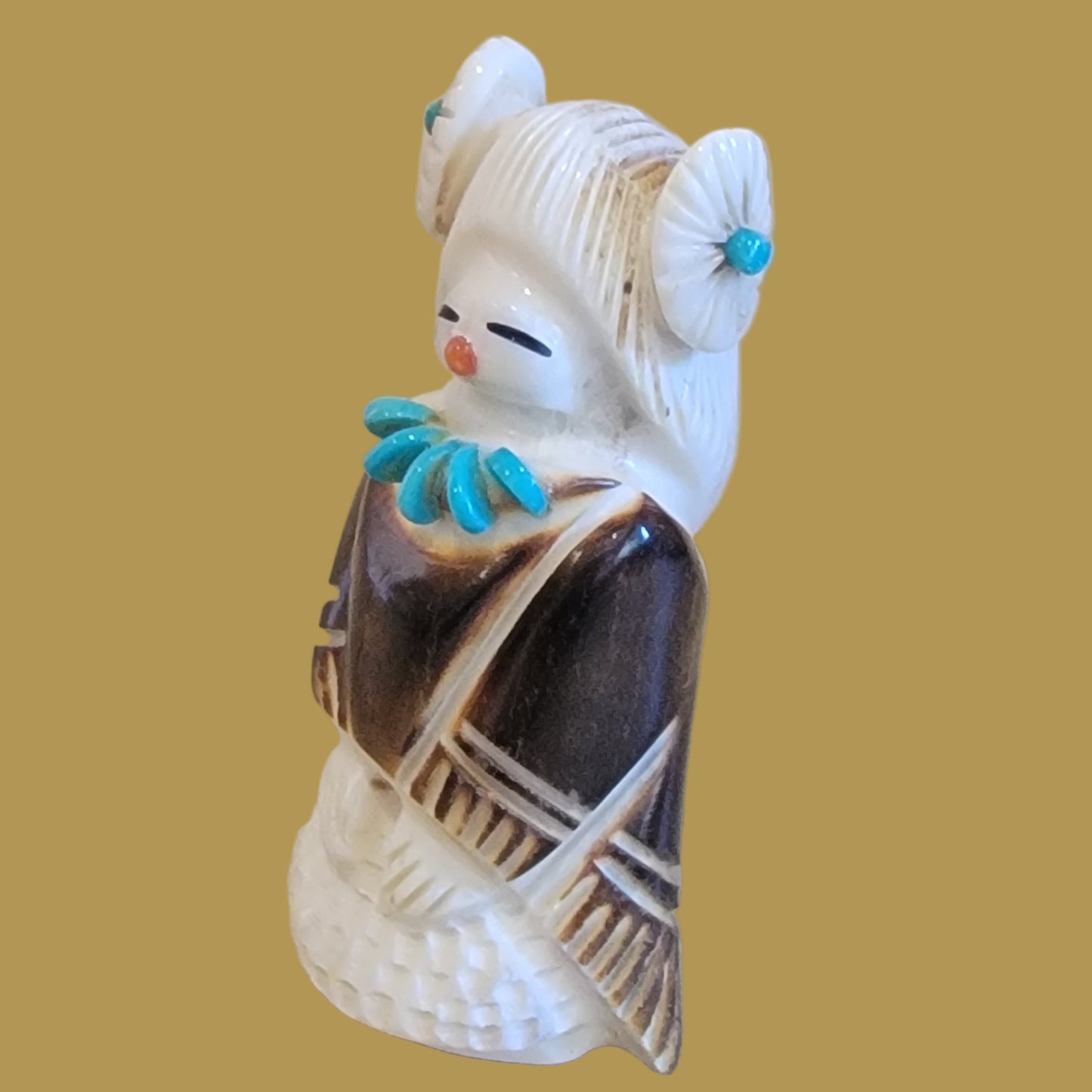 Bunished Antler Butterfly Zuni Maiden Zuni Fetish