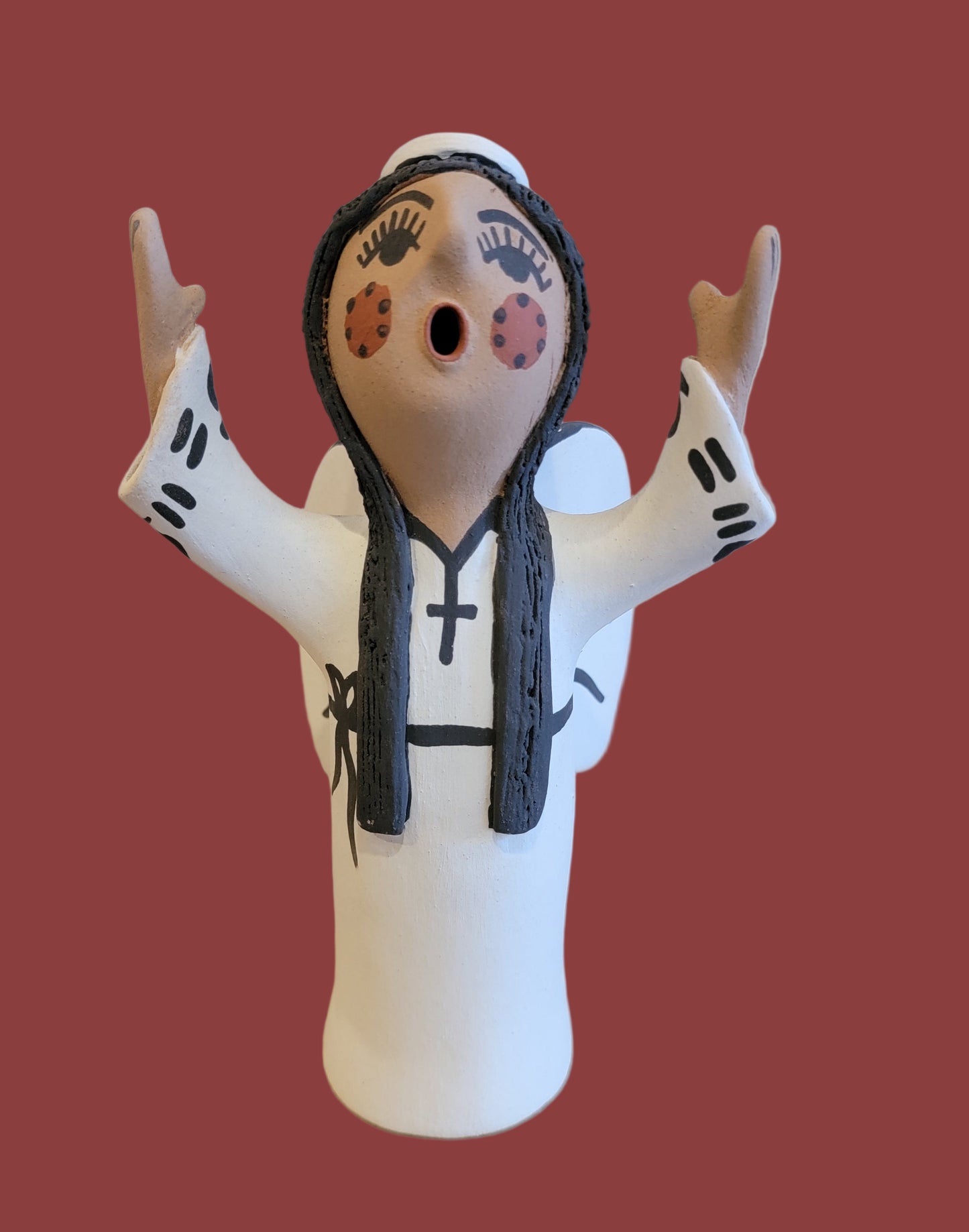 Joyous Jemez Pueblo Pottery Angel