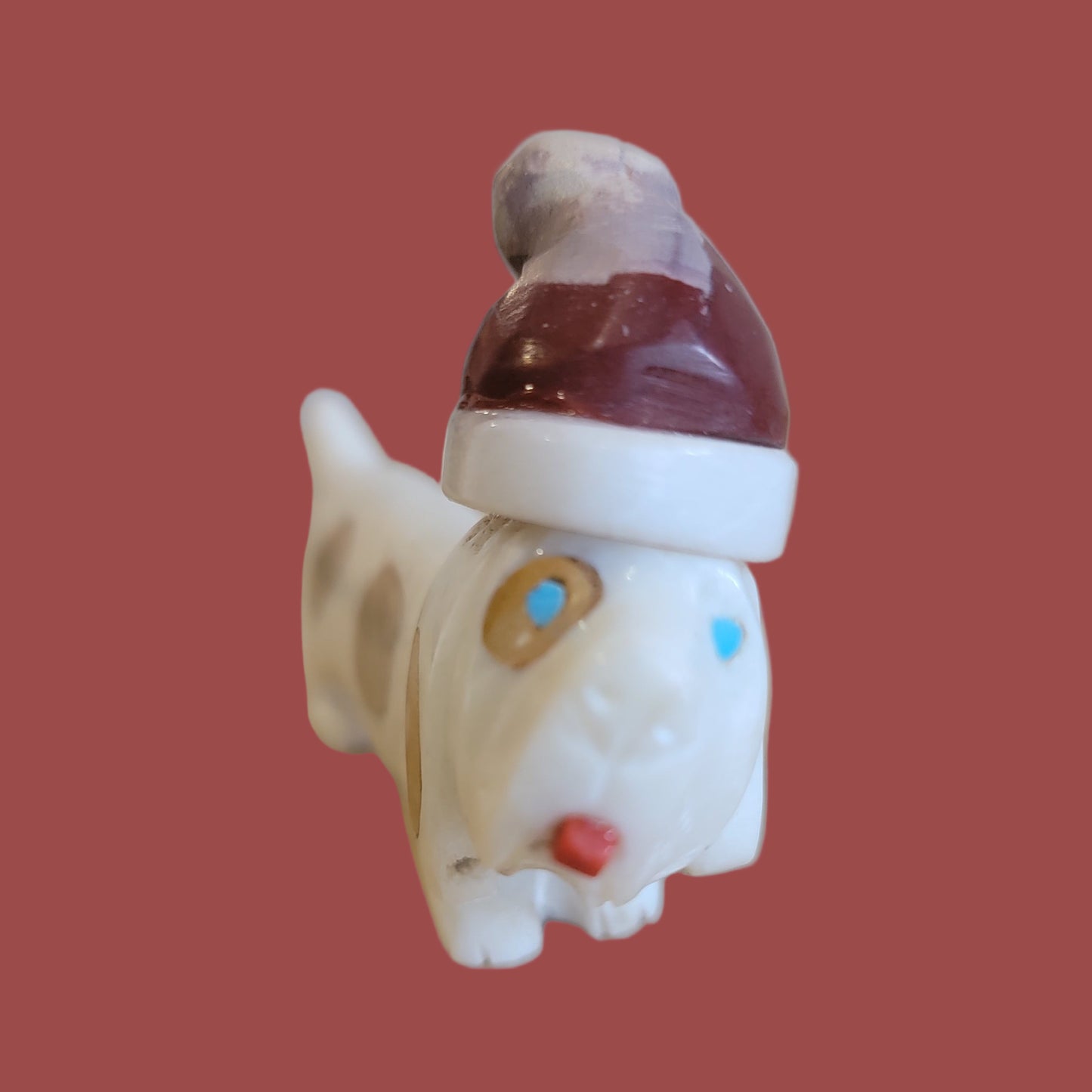 Beagle Santa Dog Zuni Holiday Fetish