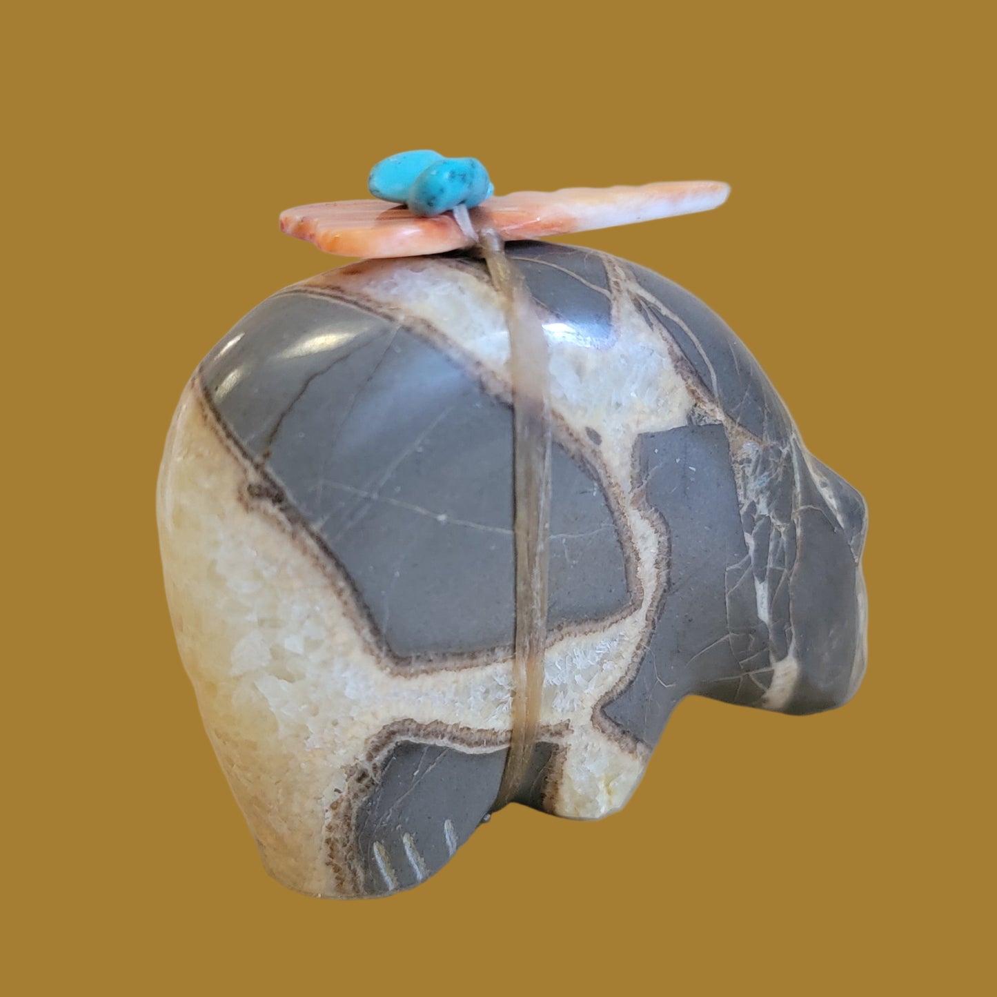 Septarian Nodule Zuni Fetish Bear
