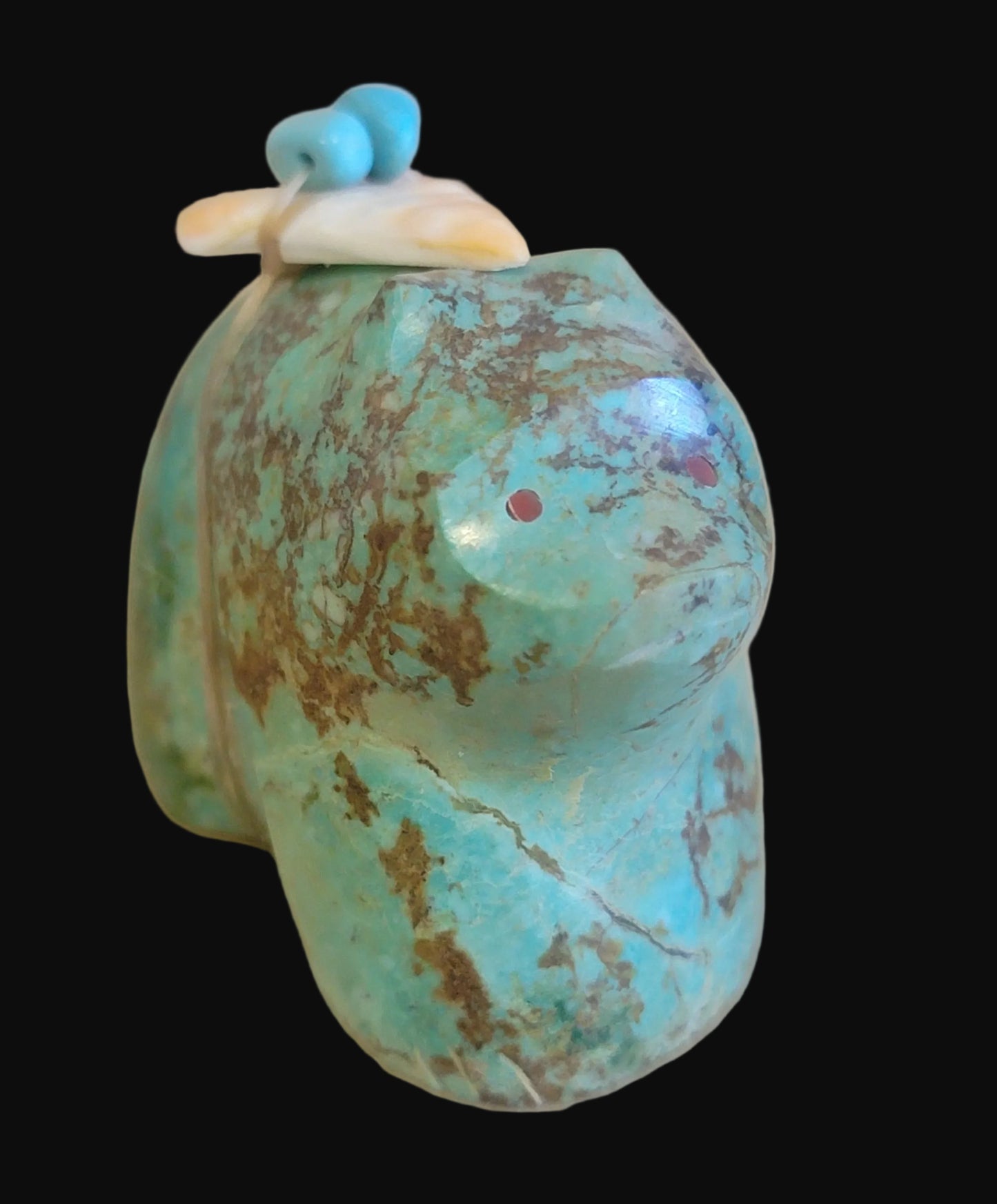 Turquoise Sitting Bear Zuni Fetish