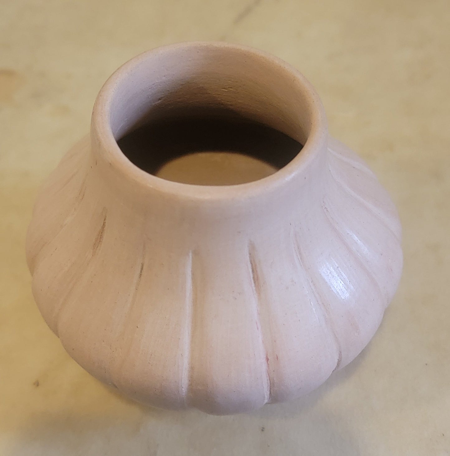 Jemez Pueblo Buff Melon Bowl Pueblo Pottery