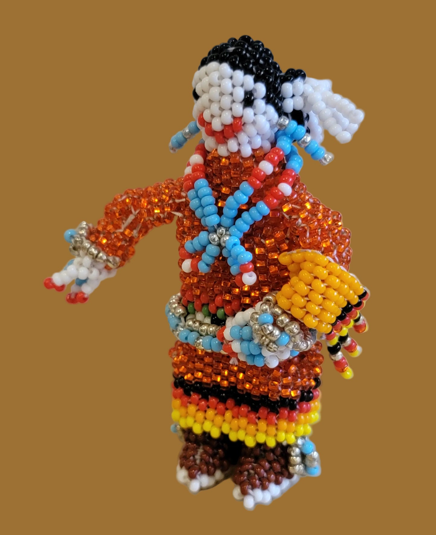 Zuni Fully Beaded Shawl Dancer Maiden Indian Beadwork