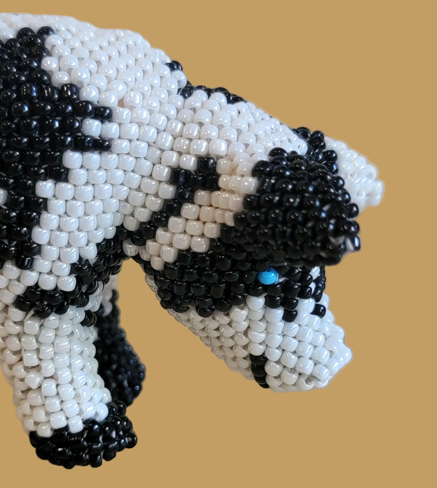 Fully Beaded Merry Piglet/Pig Indian Beadwork