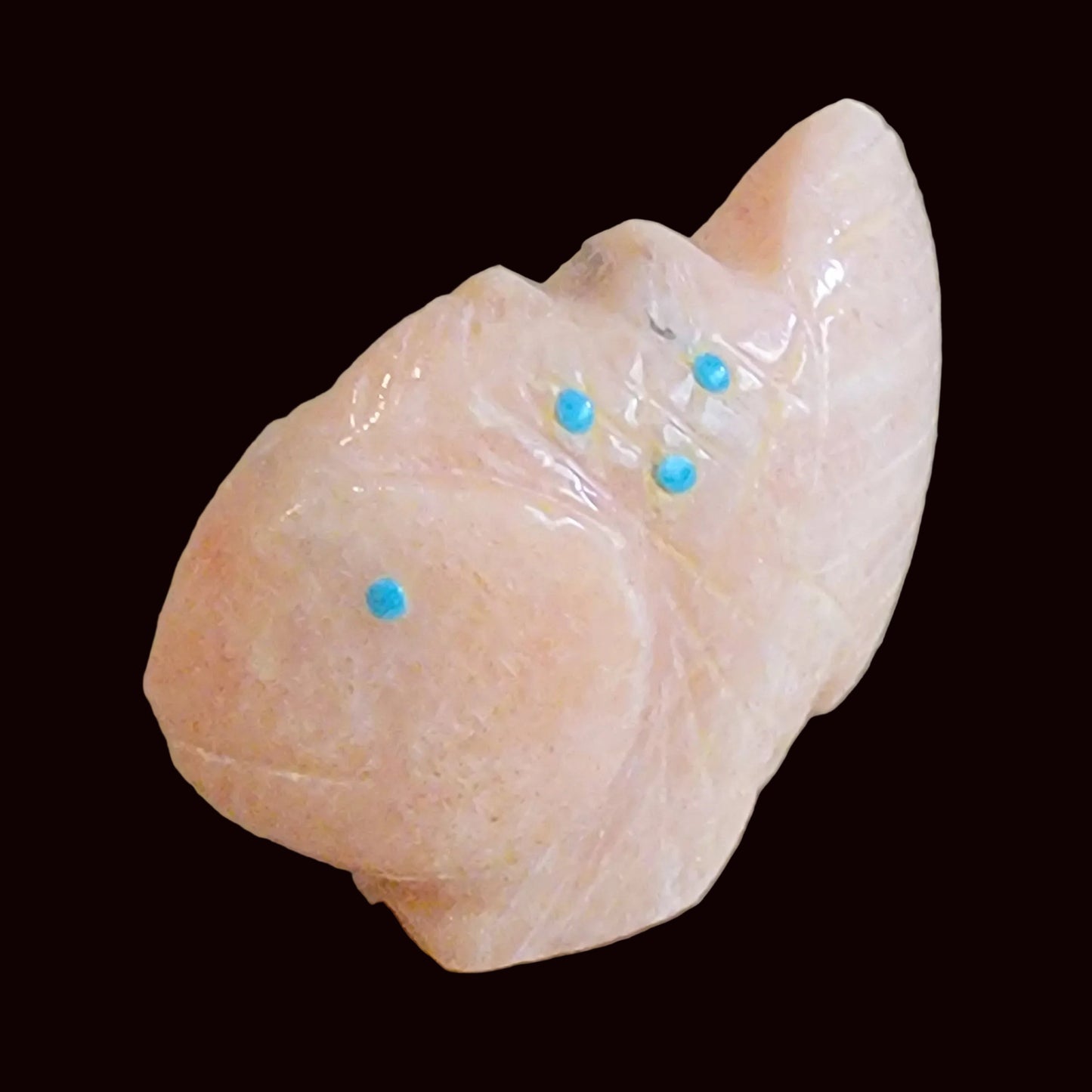 Orange Alabaster Fish Zuni Fetish