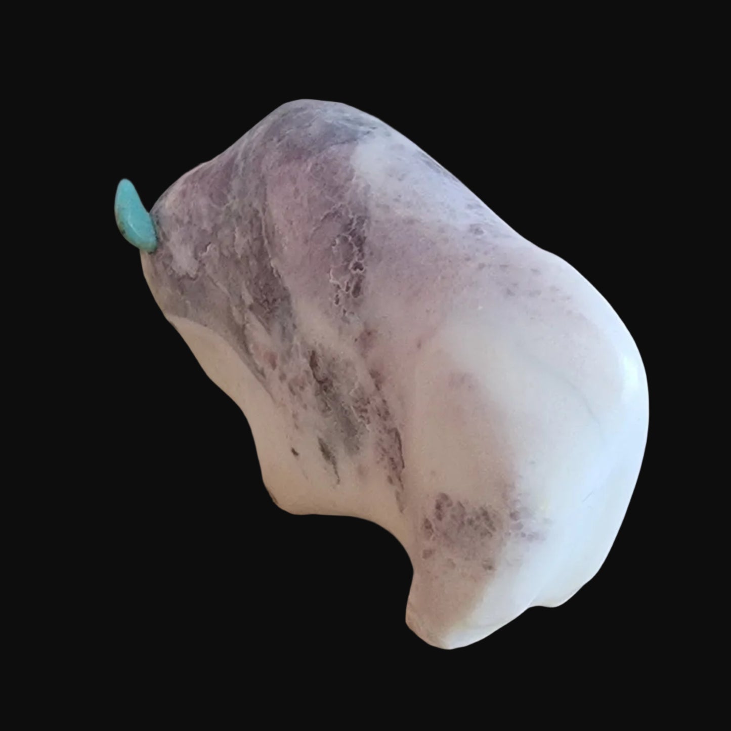 Large Orca Agate Bison/Buffalo Zuni Fetish