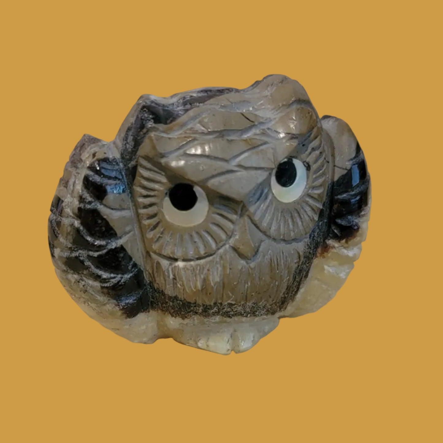 Septarian Nodule Hoot Owl Zuni Fetish