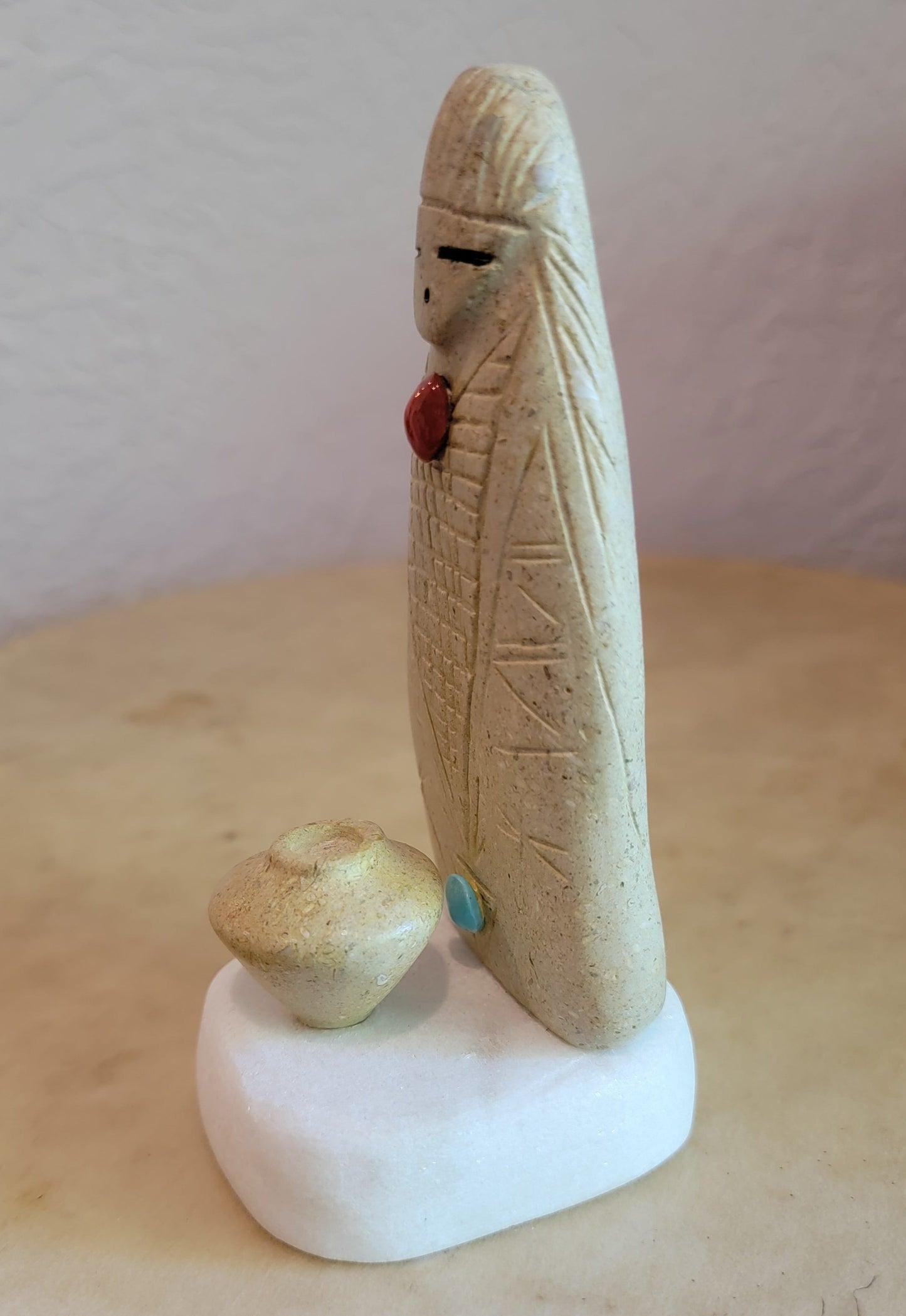 Large Corn Maiden w/Olla Zuni Fetish