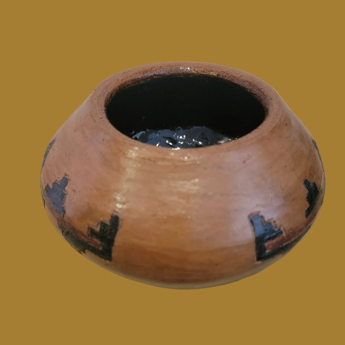 Navajo Wedding Basket Design Pine Pitch Lined Indian Pottery