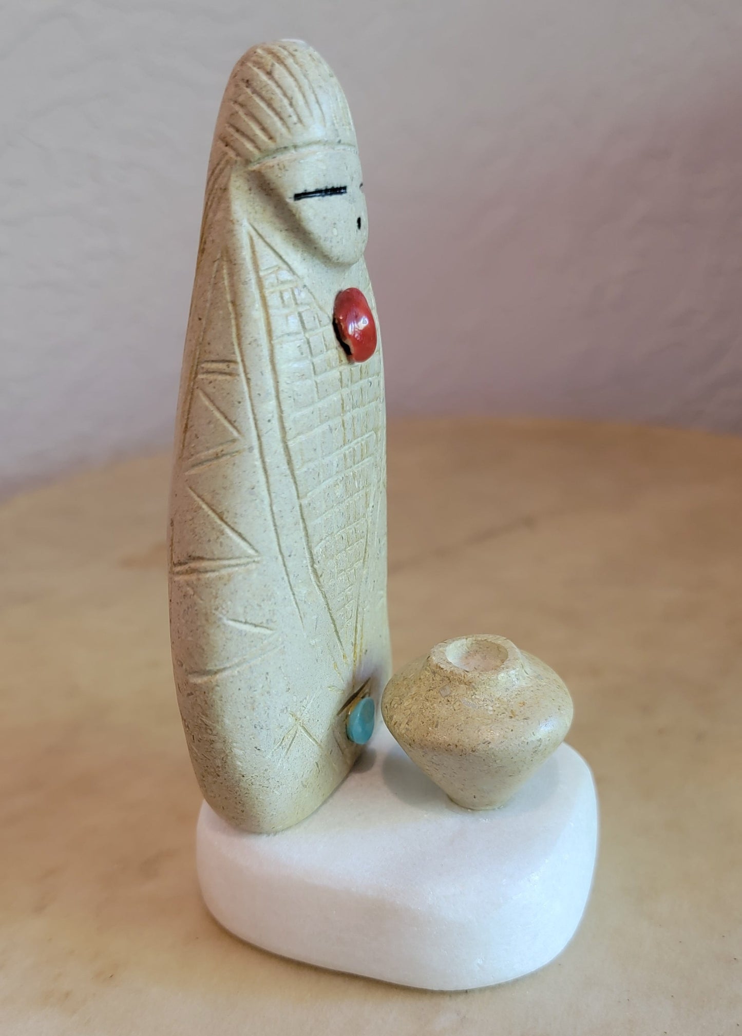 Large Corn Maiden w/Olla Zuni Fetish