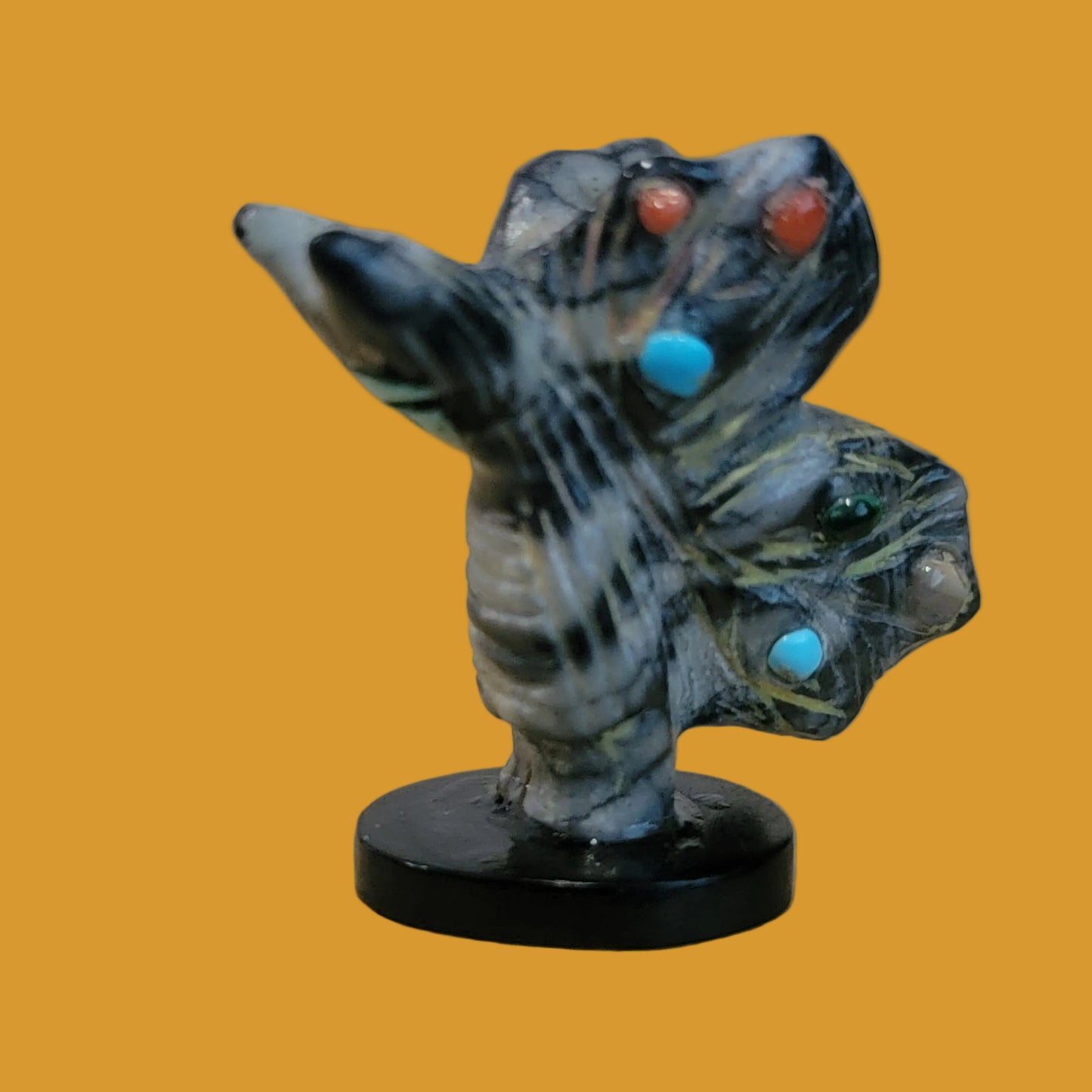 Picasso Marble Zuni Butterfly Maiden Zuni Fetish