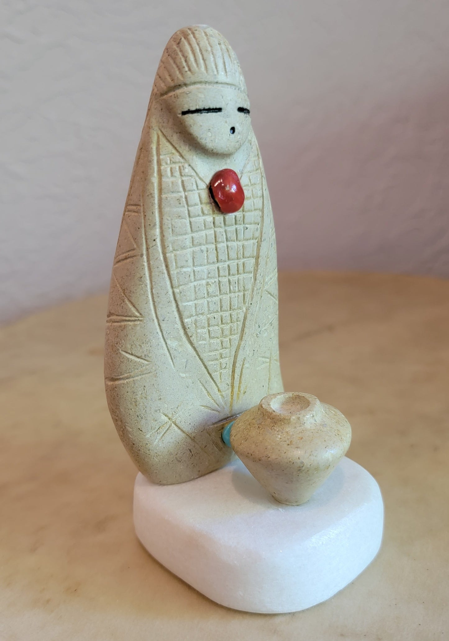 Large Corn Maiden w/Olla Zuni Fetish