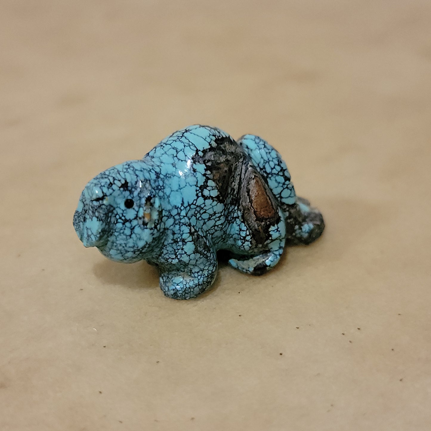 Albert Livingston Navajo Natural Turquoise Beaver Zuni Fetish