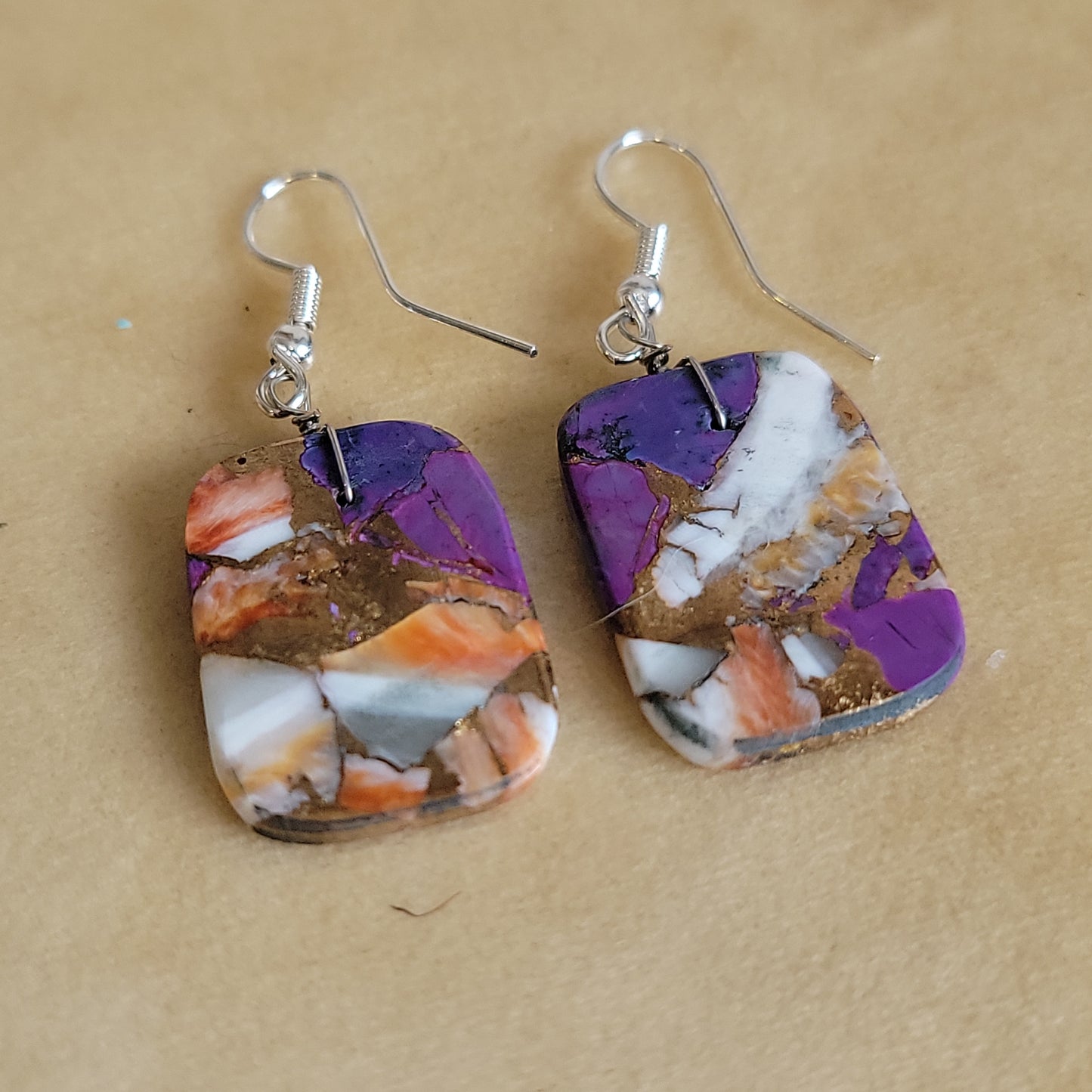 Louise Pete Colorful Composite Earrings/ Indian Jewelry