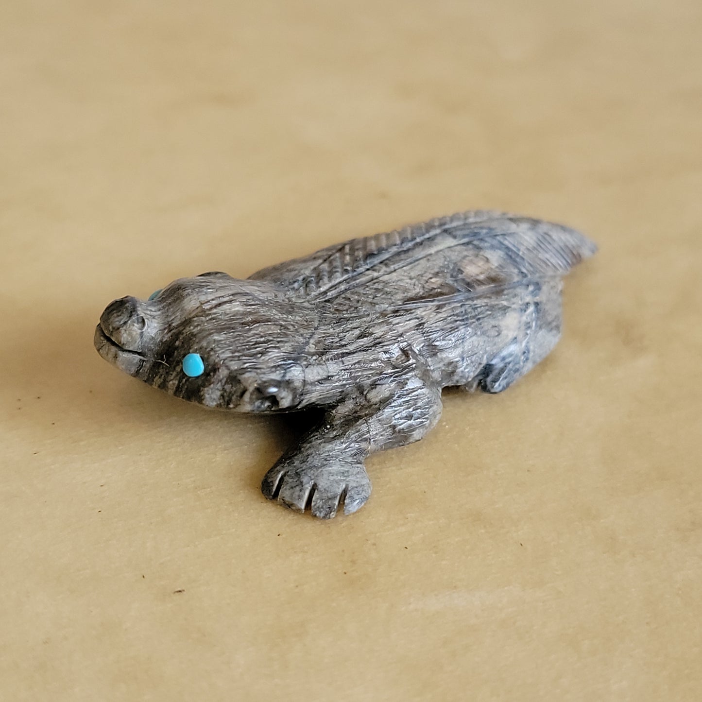 Picasso Marble Zuni Fetish Badger