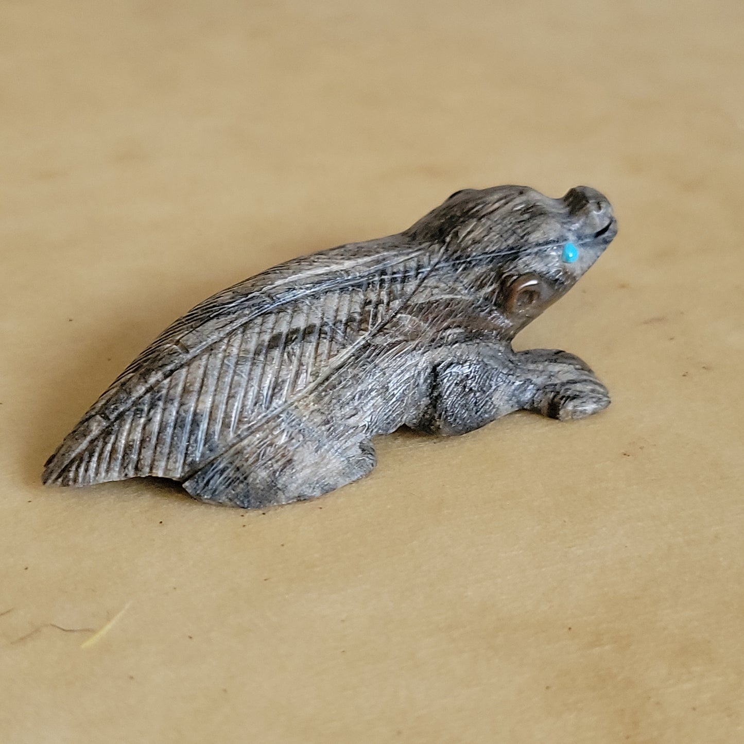 Picasso Marble Zuni Fetish Badger