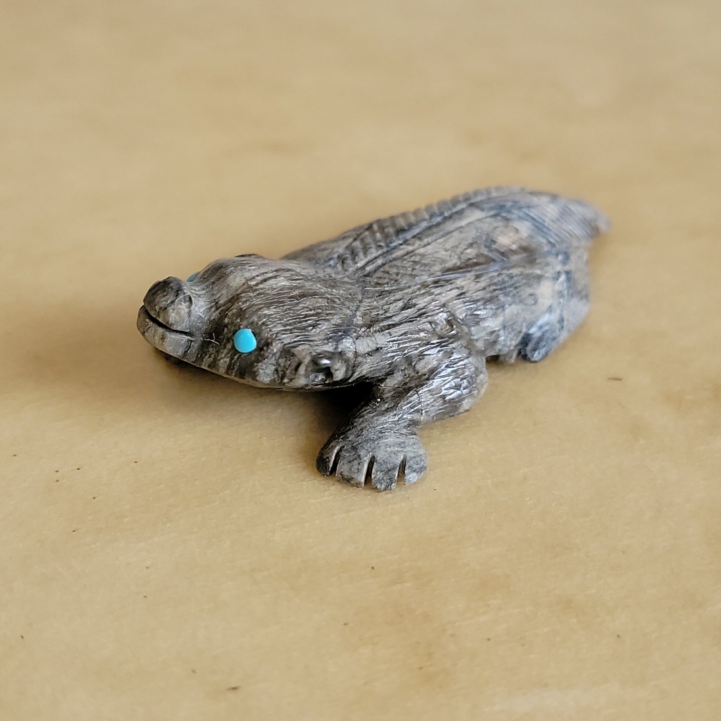 Picasso Marble Zuni Fetish Badger