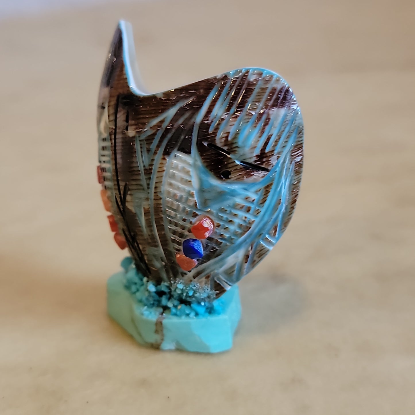 Double Snail Shell Zuni Fetish Corn Maidens