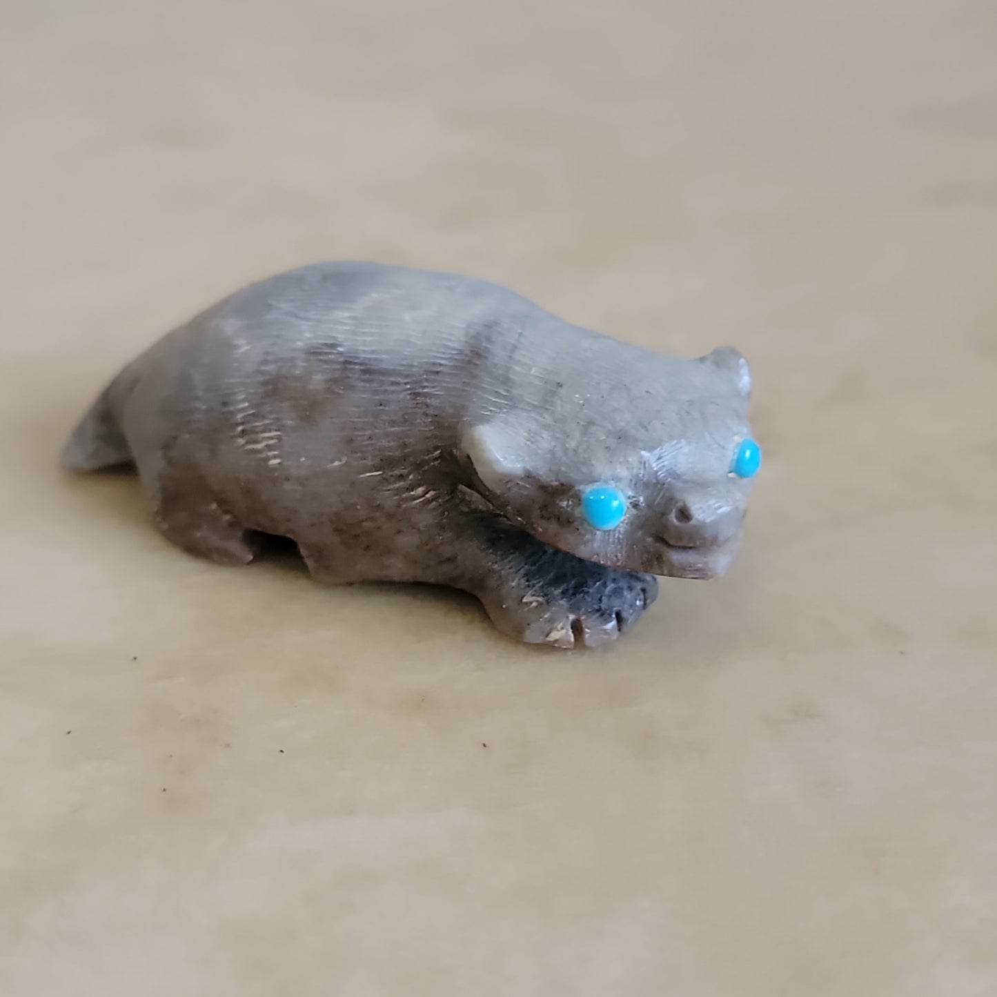 Dana Malani Picasso Marble Badger Zuni Fetish