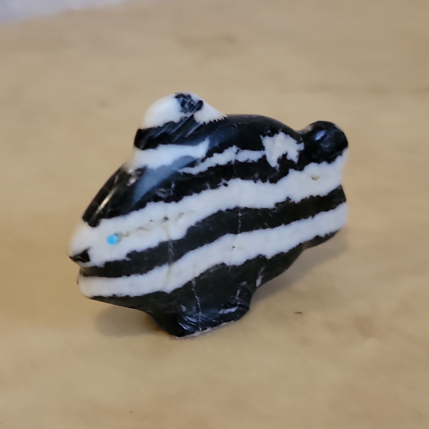 Daphne Quam Zebra Stone Zuni Fetish Fish