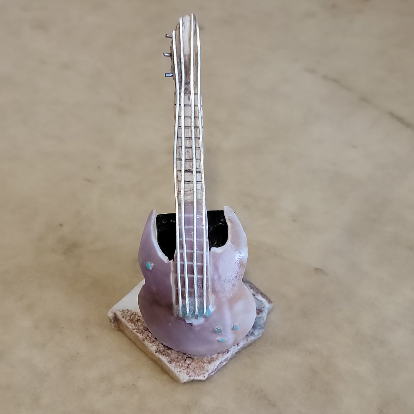 Natural Shell Guitar Zuni Fetish