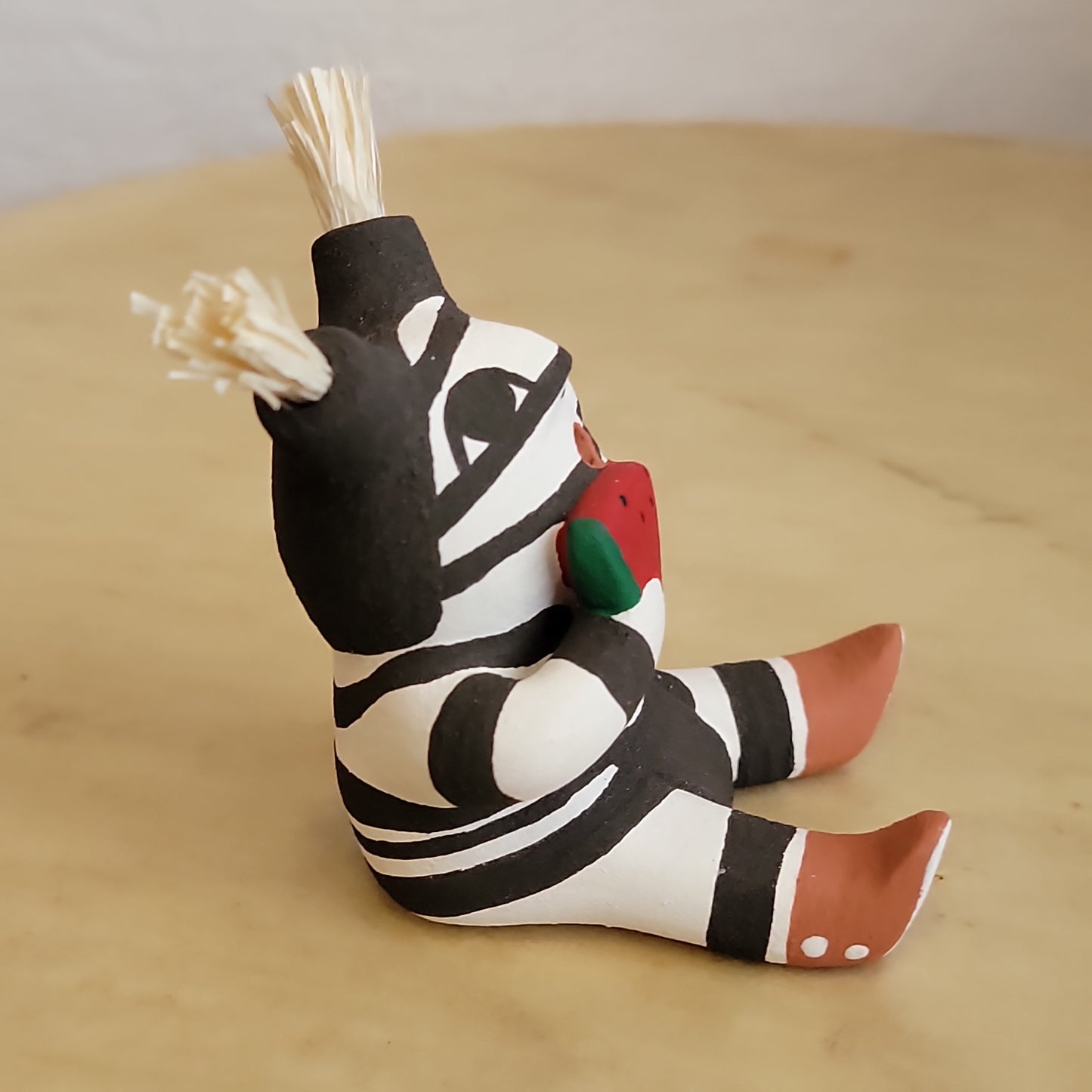 Alma Concha  Hano Clown Eating Watermelon Jemez Indian Pottery