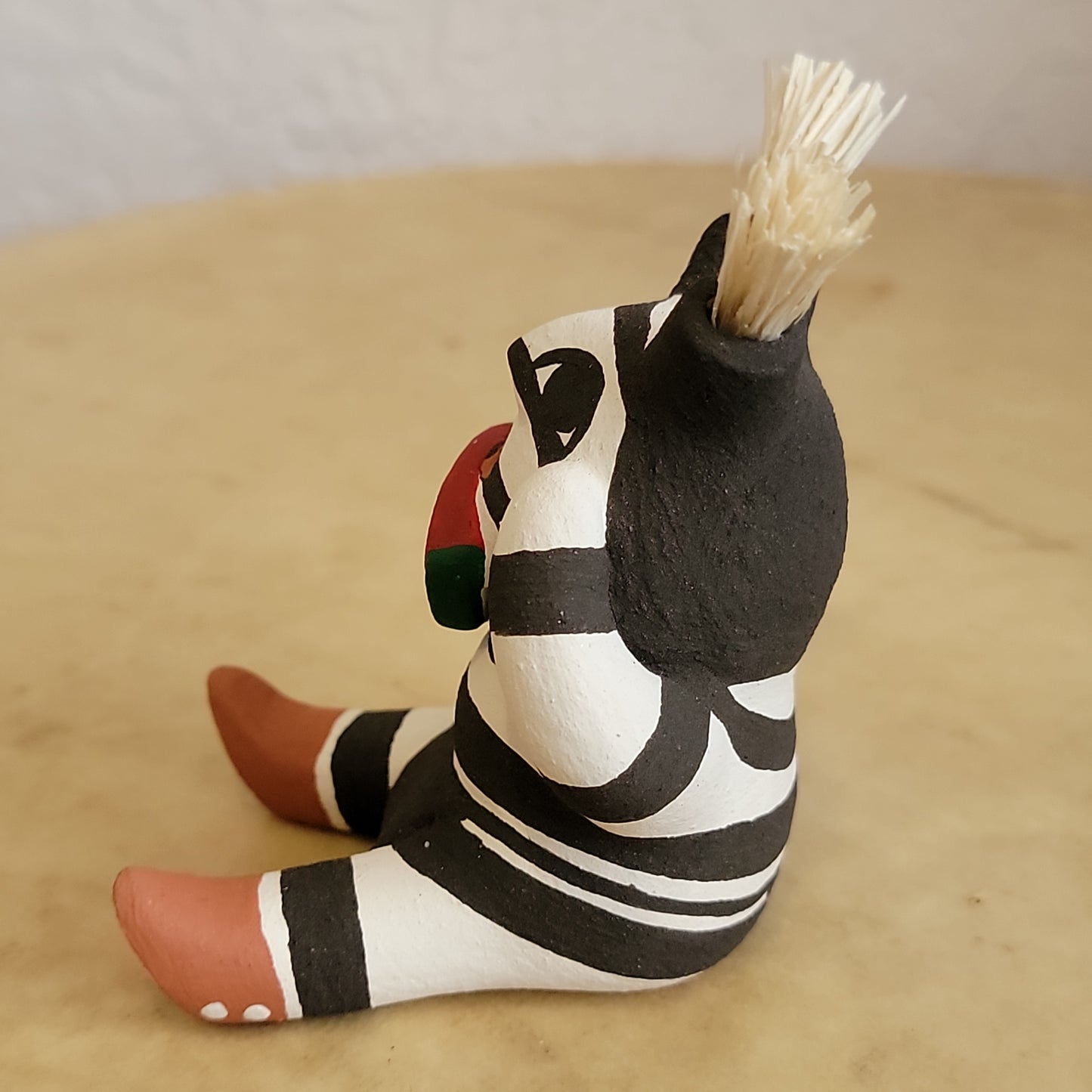 Alma Concha  Hano Clown Eating Watermelon Jemez Indian Pottery
