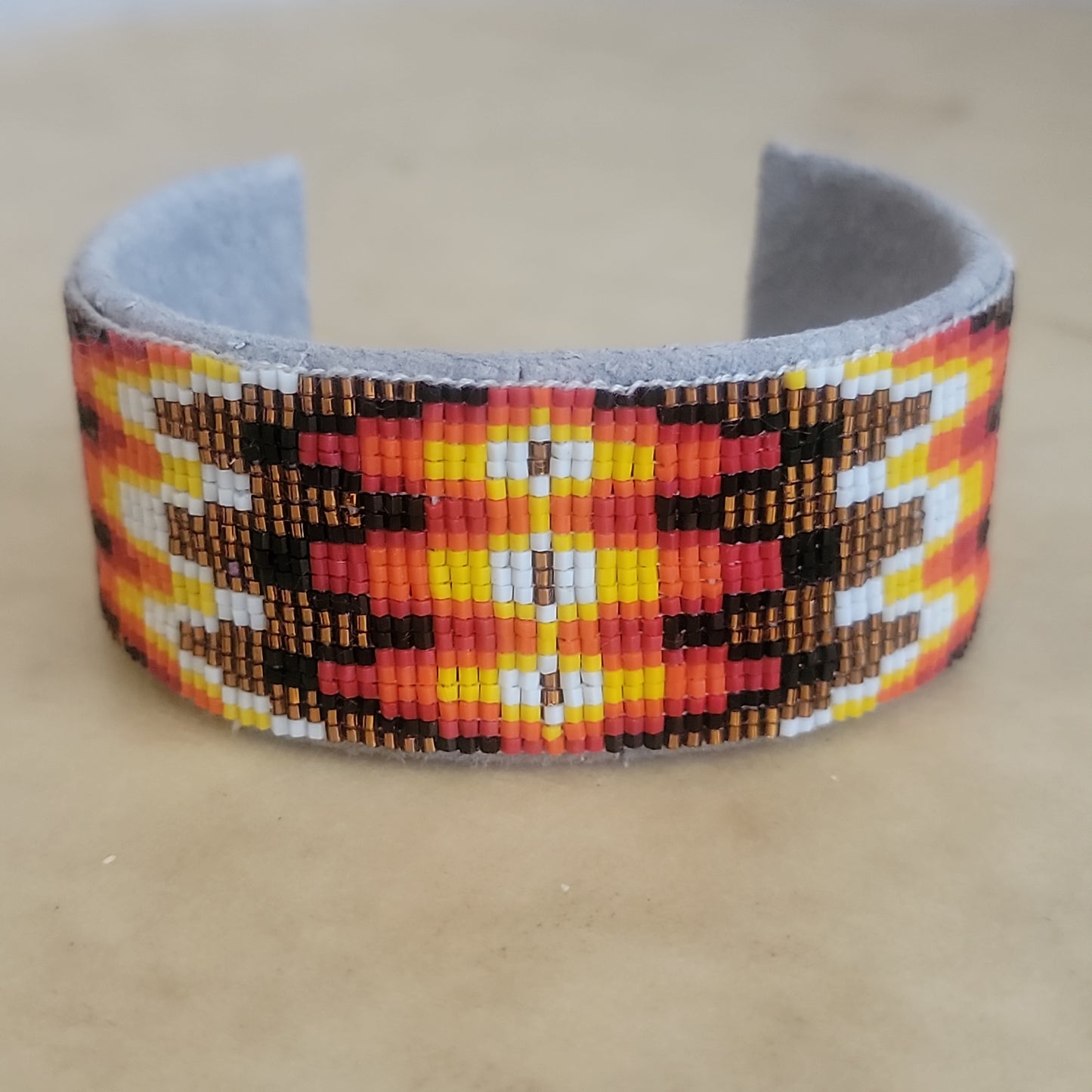 Dean Martin Navajo Glass Seed Beads Beaded Bracelet Indian Beadwork