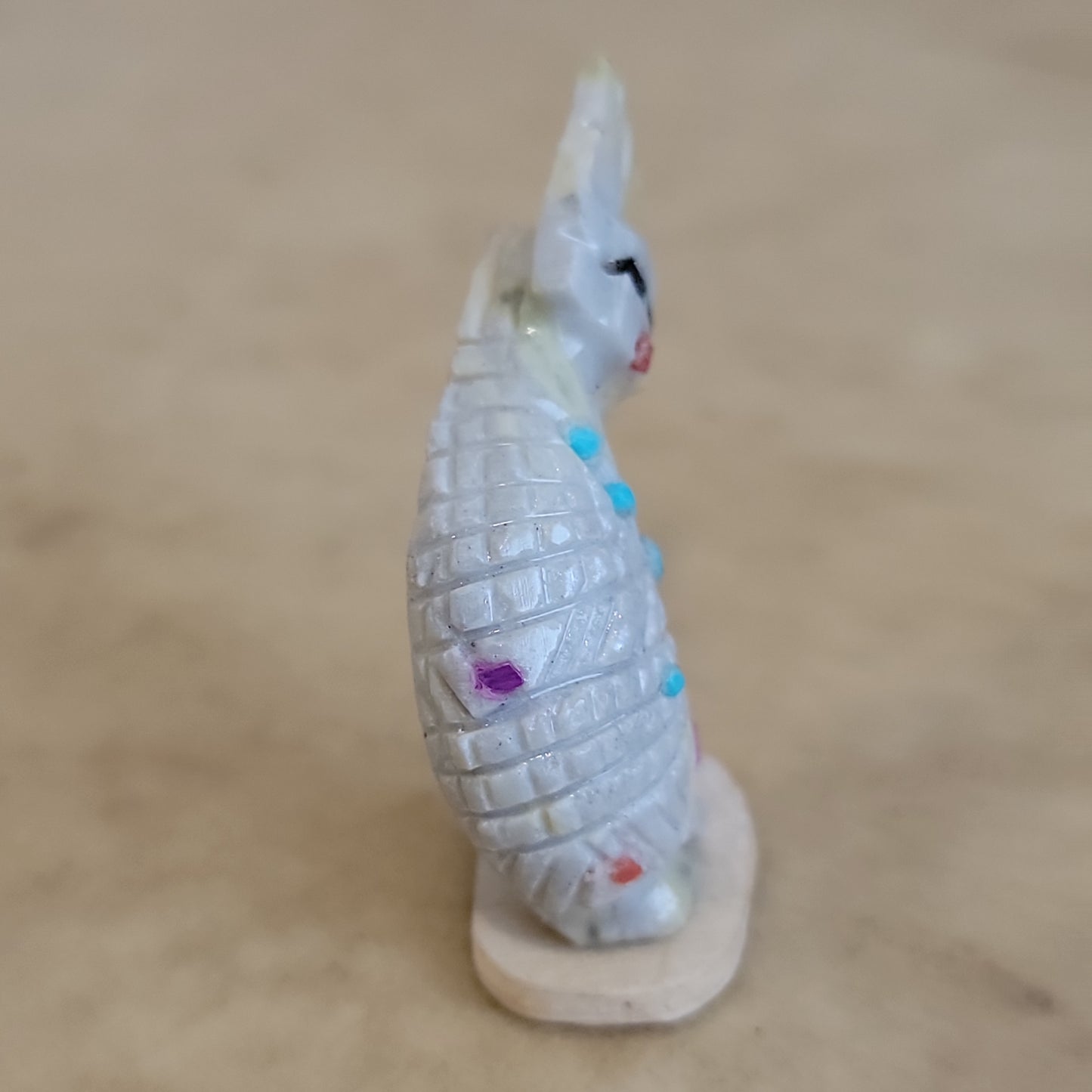 Carl Etsate Leaning Serpentine Corn Maiden Zuni Fetish