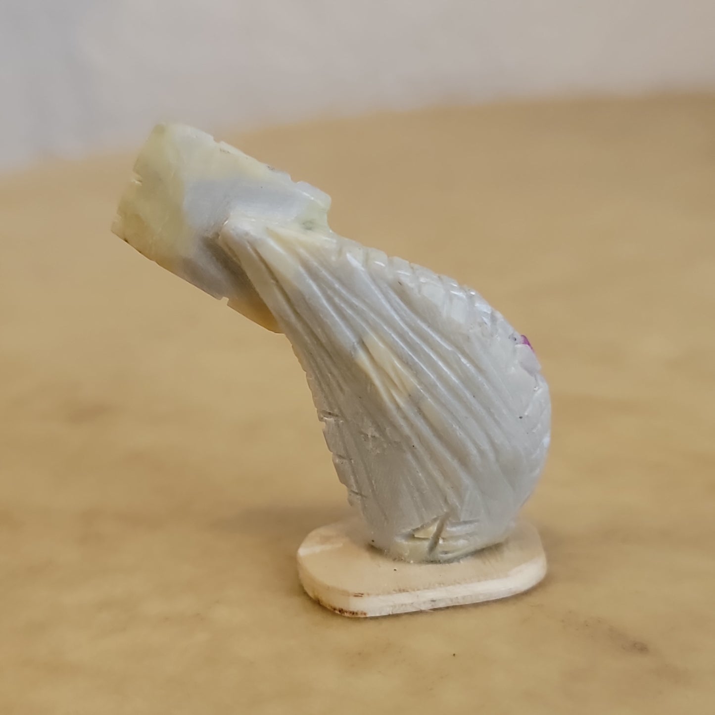 Carl Etsate Leaning Serpentine Corn Maiden Zuni Fetish