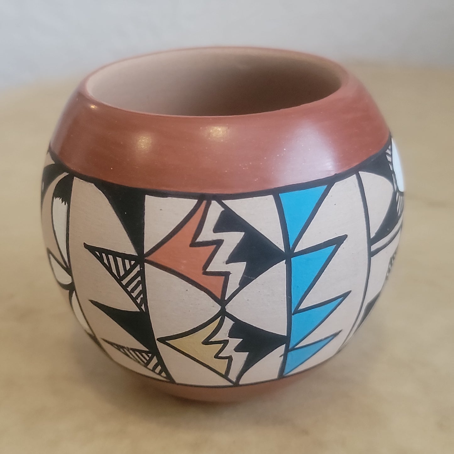 Helen Shendo Jemez Pueblo Pottery Bowl