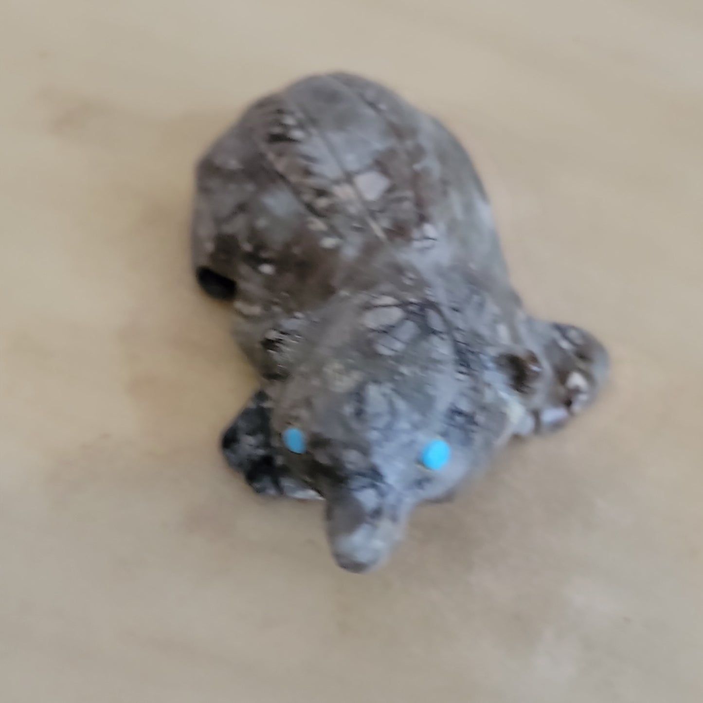 Picasso Marble Fearless Zuni Fetish Badger