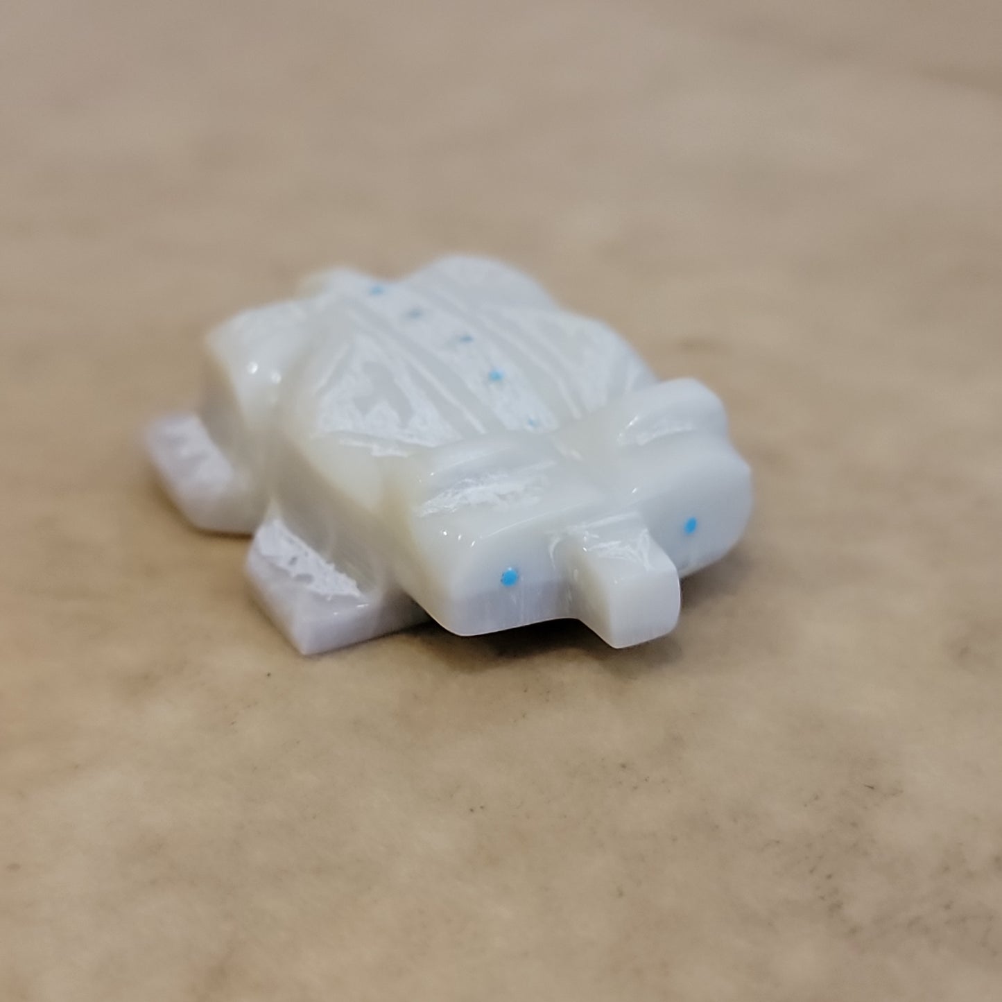 Domineca Wallace Pale Onyx Badger Zuni Fetish