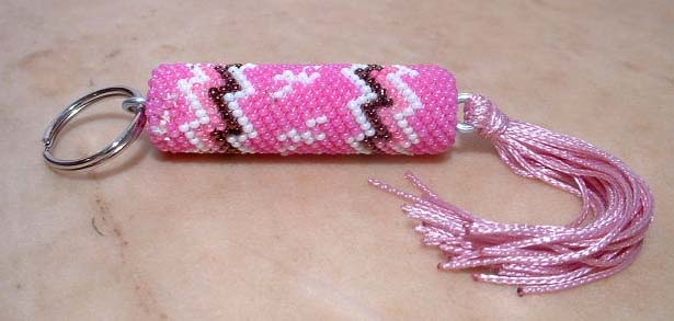 Paiute Beaded Keyring Ladonna Leyva